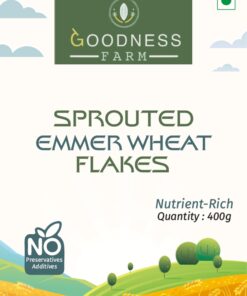 Alternative view of Sprouted Samba/ Khapli/ Emmer Wheat Flakes (400 G)