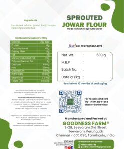 Alternative view of Sprouted Jowar flour (500 G)