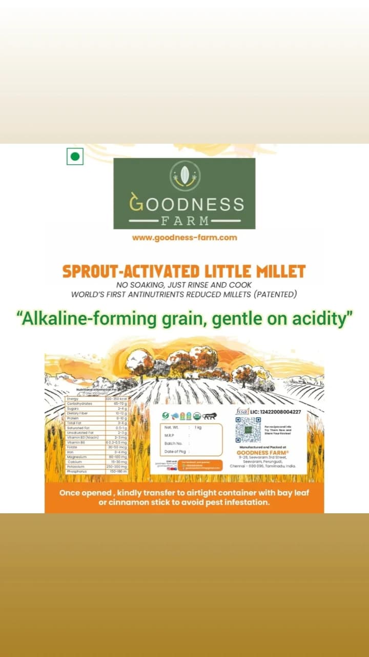 Little Millet Sprout Activated (500 G)