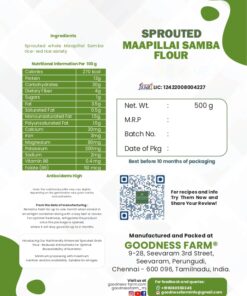 Alternative view of Sprouted Maapillai samba- Red Rice Flour (500 G)