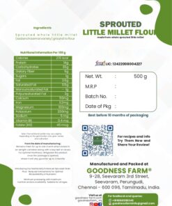 Alternative view of Sprouted Little Millet Flour (500 G)