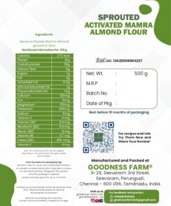 Alternative view of Mamra Almond Sprouted Flour, Blanched (no skin), Organic (250 gms)
