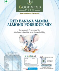 Red Banana Mamra Almond Flour Porridge Mix, Organic (250 gms)