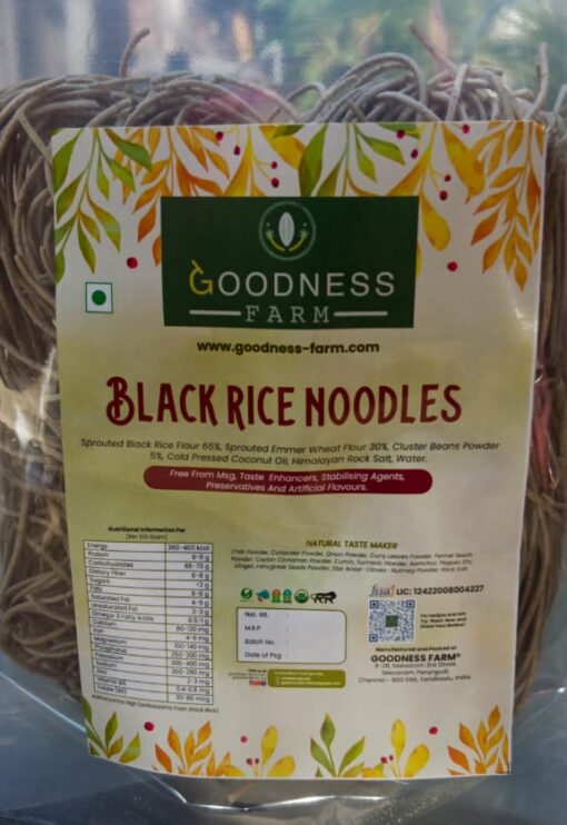 Black Rice Noodles, Organic (180 G)