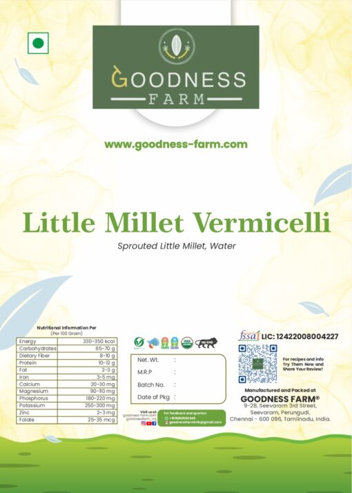 Little Millet Vermicelli, Organic (180 G)