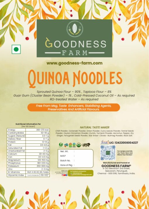 Quinoa Noodles, Organic (180 G)