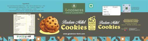 Badam Millet Cookies, Organic (180 G)
