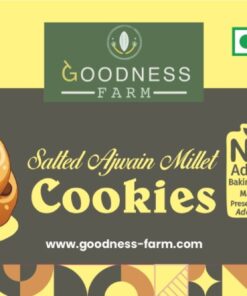 Salted Ajwain Millet Cookies, Organic (180 G)