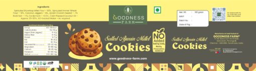 Salted Ajwain Millet Cookies, Organic (180 G)