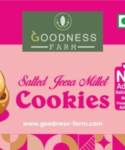 Salted Jeera Millet Cookies, Organic (180 G)